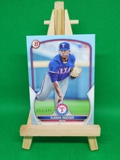 2023 Bowman Paper Base Sky Blue #BP-39 Kumar Rocker #'d 053/499 - Texas Rangers