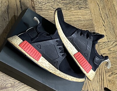 Adidas NMD XR1 PK Primeknit OG Black White Red Blue BY1909 Size 7