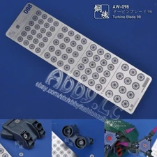 for MG 1/100 HG 1/144 Thruster Turbine Blade Propeller Fin Detail up Etch AW-098