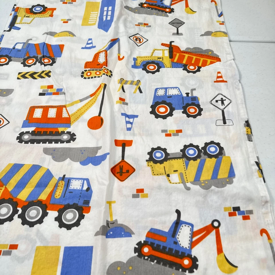 Bacati ikea Sábana Cuna Camiones Planos 100% Algodón Moderno Azul Niños Construcción B Foto 3 de 4