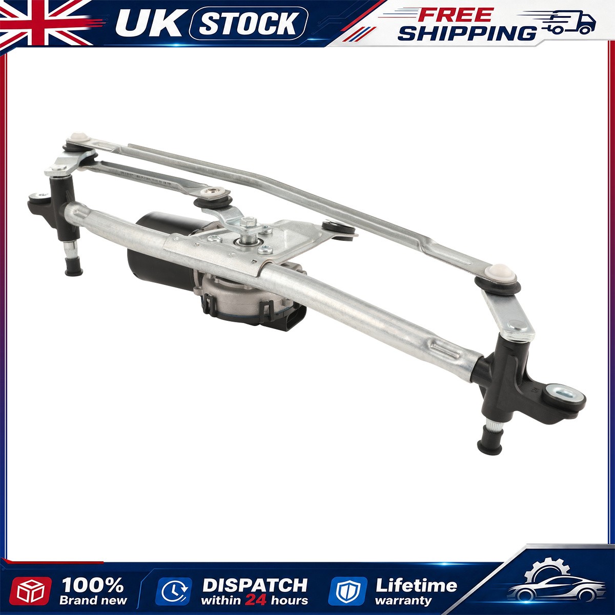 FRONT WIPER MOTOR With LINKAGE FOR Peugeot Bipper / Citroen Nemo 2008 - 2017 - Image 7