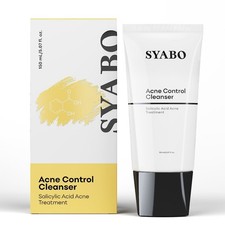 SYABO Salicylic Acid Face Cleanser 5.07oz - Acne Control BHA Gel Wash - NEW