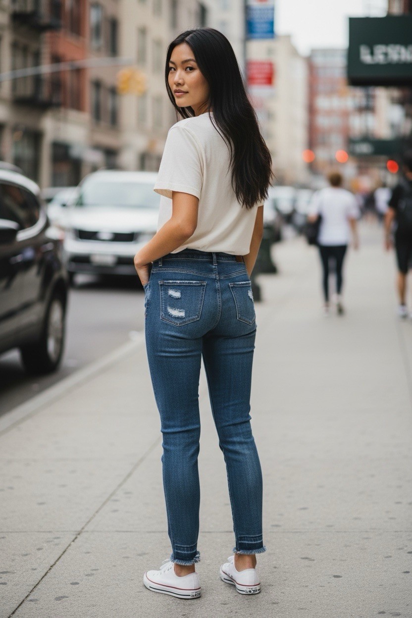 Flying Monkey Women’s Distressed Button Fly Tag S… - image 15