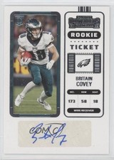 2022 Panini Contenders Rookie Ticket Britain Covey #280 Auto 12lm