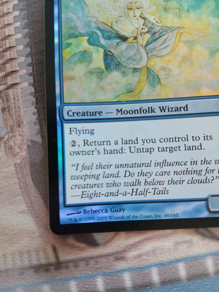 Magic The Gathering Oboro Breezecaller FOIL Saviors of Kamigawa MP  - Image 4 of 4