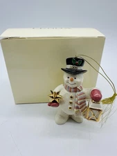 Lenox 2002 Annual Snowman Ornament | Starlight Snowman | Christmas Collectible