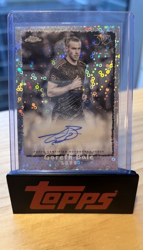 2025 Topps MLS Chrome Soccer Gareth Bale 30th Anniversary Orange Auto /30 LAFC