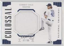 2019 Panini National Treasures Colossal Materials /99 Gerrit Cole #CM-GC