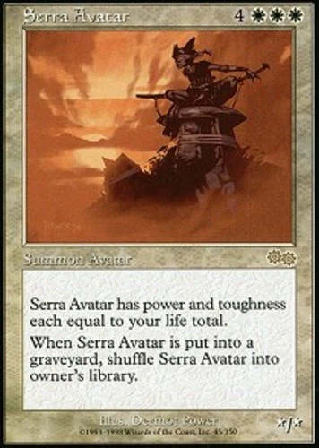 Serra Avatar LP, English MTG Urza's Saga