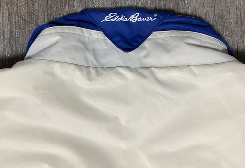 Chaqueta de golf vintage Eddie Bauer L 1/4 cremallera con capucha suéter empaquetable grande - Imagen 3 de 6