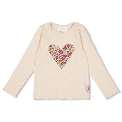 JUBEL Shirt Shine Bright Herz gerippt sand Größe 140 H/WINTER 2025/2026 - NEU