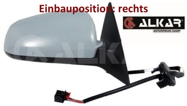 Alkar 6126798 AußEnspiegel Rechts Spiegel AußEn FüR Audi-image