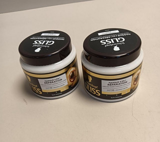 2er Pack Schwarzkopf GLISS 4 in 1 Reparatur Maske 400 ml – Intensive Pflege
