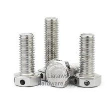 M6 M8 M10 M12 M16 Hexagon Bolts With Wire Holes on Head A2 Stainless Steel