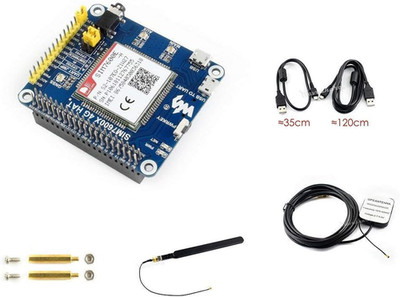 Waveshare 4G/3G/2G/GSM/GPRS/GNSS Hat Based SIM7600E-H for Raspberry Pi/Jetson Na