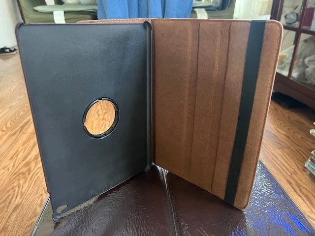 25 Wholesale 360 Degree Rotating PU leather Flip Case for iPad Air 2 (BROWN) - Image 2 of 4