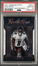 2021 Donruss Optic Kyle Pitts Rookie Kings White Sparkle 1/1  #RK-11 PSA 10 