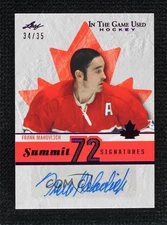 2022 Leaf ITG Used Summit '72 Signatures Purple 34/35 Frank Mahovlich Auto 11jd