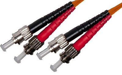 CONNECTIX 1m Optix Multimode OM2 50/125µm ST-ST Duplex Fibre Optic Patch Lead
