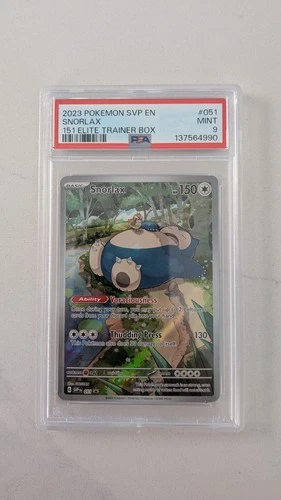 Snorlax 051 promo PSA 9 TCG SV Scarlet & Violet Promo Cards