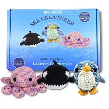 Magic Circle Tool Inclusive Learn to Crochet Kit for Beginners; Step-by-Step ...