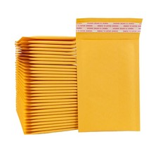 5 x 10 00 5x10 Kraft Bubble Mailers Padded Envelopes Bags Self Seal 5250 Yellow