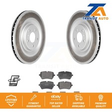 Coat Brake Rotor Semi-Metallic Pad Rear Kit For Audi Q7 Q8 e-tron Quattro SQ8 S6