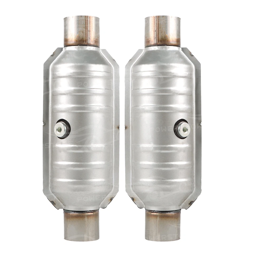 2Pcs 2.5" Inlet & Outlet Catalytic Converter For Ford F150 4.6L 5.4L V8 99306HM Foto 4 de 4