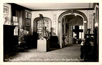 Reception Hall, Franklin D. Roosevelt National Historic Site, Hyde Postcard