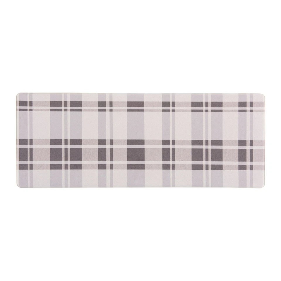 Rugshop Kitchen Floor Mats Plaid Anti-Fatigue Standing Mat Bath Mats Non-Slip - Image 2 of 4