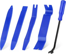 GLK Auto Trim Removal Tool Set, 5pcs Plastic Pry Kit, Blue 