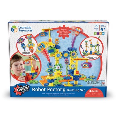 Learning Resources Zahnräder! Zahnräder! Zahnräder! Robot Factory 79tlg MINT Construction Set
