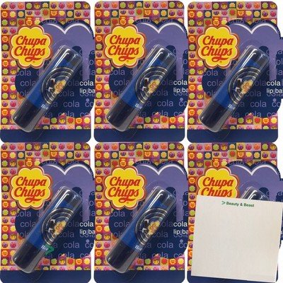 Chupa Chups Cola Lippenbalsam Lippenpflege Lip Balm Coladuft 6er Pack usy Block