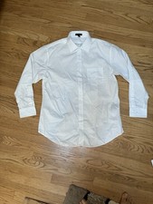 Five 5 Fourmy By Cintas Mens White Uniform Shirt Long Sleeves. 16 1/2 x 32/33