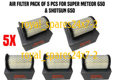 Fit for Royal Enfield Super Meteor 650 & Shotgun 650 Air Filter Pack of 5 Pc Kit