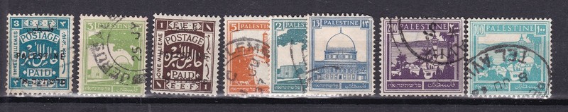 PALESTINE  ( British )  ^^^^^x8    used  CLASSICS   collecion!dco351pal51