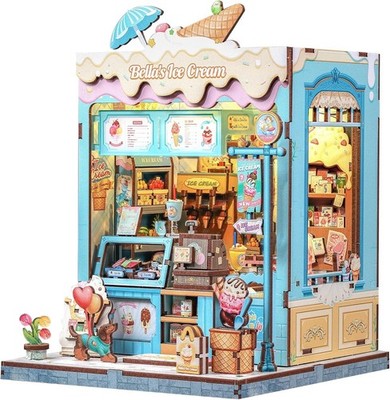 Creative Gift for Adults - Bella's Ice Cream DIY Book Nook Miniature Kit