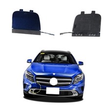 Car Front Bumper Tow Hook Cover Compatible Sapphire Blue Right Passenger Side