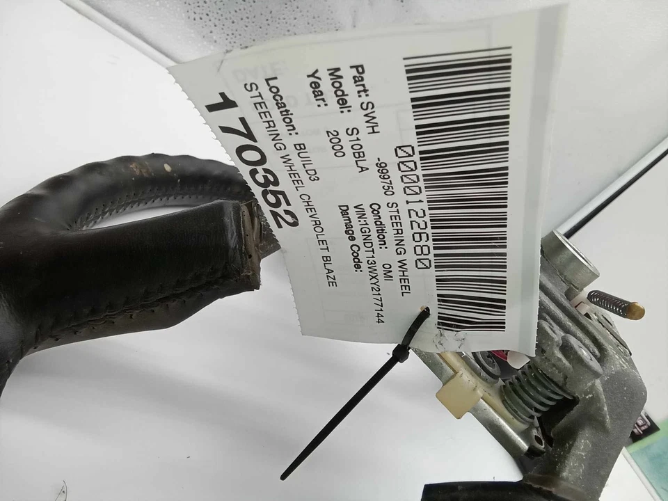 99-02 Chevy S10 Silverado Tahoe SONOMA Volante Cuero Negro USADO OEM Foto 2 de 4