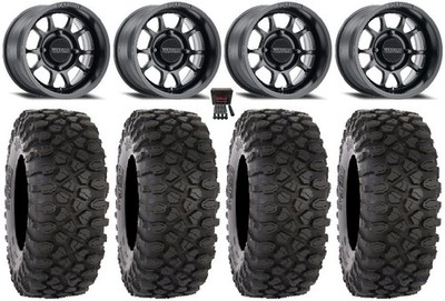Method 409 15'' Black (5+2) Wheels 33'' XC450 Tires Textron Wildcat XX