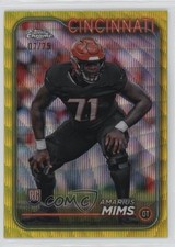 2024 Topps Chrome Rookies Yellow Wave Refractor 7/75 Amarius Mims #271 12zb