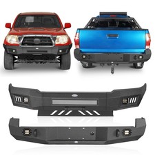 For 2005-2015 Toyota Tacoma Front Rear Bumper Assembly Wskid Plate Led Lights