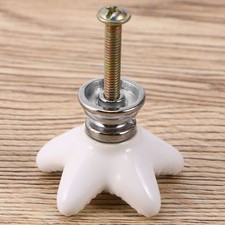 Image of 4 PCS Star Shaped Knobs Creative Handle Drawer Knobs Ceramic Door Handle Knob