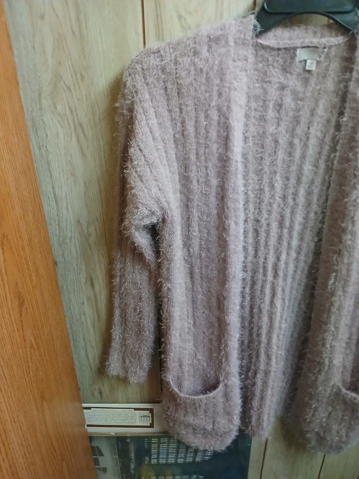 So Light Soft & Cozy Knit Sweater Cardigan w/ Pockets Womens Medium Foto 2 de 4