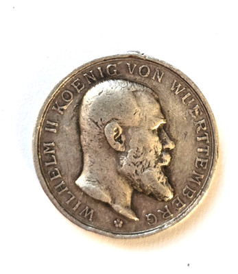 Württemberg medal --for bravery and loyalty -- without band ring
