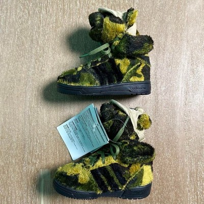 Kids Size!! Adidas Jeremy Scott Camo Bear Q20918 US5K JP12.0cm