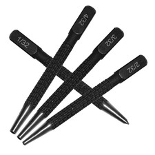 4-Piece Nail Setter Punch and Center Punch Set 1mm/1.5mm/2mm/3mm Center Punch Se