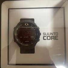 SUUNTO Core All Black Wristwatch with Box and Original Warranty Paper
