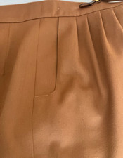 Hermes Vintage Straight Skirt hand-stitched with Leather Belt FR44