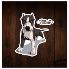 Pitbull Dog Puppy - Vinyl Decal Sticker - Car Window Laptop - ebn8943